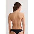 reggiseno fascia autoreggente schiene trasparenti donna nero taglia 2