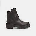 stivaletti da donna in pelle nero