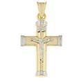 croce uomo oro giallo bianco gl100537