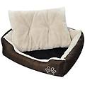 - letto per cani marrone e beige xxl