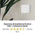 termostato smart kit v3+ con 2 valvole basic-white