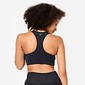 reggiseno sportivo donna palestra traspirante sostegno medio nero