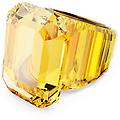 anello cocktail lucent taglio ottagonale giallo 52
