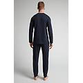 pigiama lungo in cotone superior uomo blu taglia l