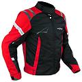 a-pro giacca sport touring moto cordura ce protezioni sfoderabile scooter rosso l