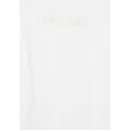 t-shirt comfort bifronte da donna con perline applicate bianco donna small