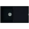 - lavello ego 400 keratek plus 86x50 cm 1 vasca con gocciolatoio colore nero assoluto 86