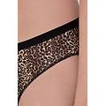 slip cotone stampato donna nero tamaño xl