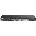 switch di rete dgs-2000-28 gestito l2 / l3 gigabit ethernet (10/100/1000) 1u nero