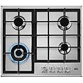 piano cottura hgb64400sm a gas 4 fuochi gas colore inox