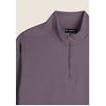 felpa donna comfort fit chiusura mezza zip e collo alto shark donna large