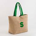 shopping lettera s zante shopping naturale/verde taglia unica