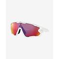occhiali jawbreaker polished white con lenti prizm road