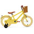 retro 14 pollici gialla – bicicletta per bambini con cestino