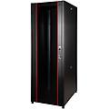 armadio rack per reti 19'' 42u 2002x600x800mm colore nero porta traforata serie eavi