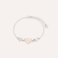 bracciale silver collection argento bicolore bianco / rosa collezione silver collection bicolore