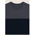 t-shirt colour block con stampa sulla spalla dark sapphire-deep water uomo medium