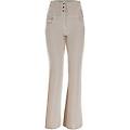 pantaloni wr. up in navetta con vita alta e fondo super flare crystal gray donna extra large
