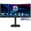 monitor curvo 34 led va wqhd 21 9 4ms 300 cdm reg altezza dp/hdmi multimediale 34b2u3600c