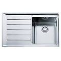 lavello 1 vasca (86x51cm) npx 611 neptune plus inox spazzolato 101 0068 360