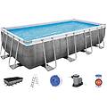 56998 piscina fuori terra con telaio portante piscina esterna da giardino rettangolare 549x274x122h