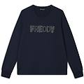 freddy. felpa girocollo con logo in strass felpe ritiro gratis