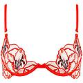 bluebella asha reggiseno floreale rosso/trasparente taglia 4d