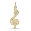 ciondolo chiave di violino oro giallo gl101782