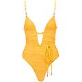 bluebella orta costume intero plunge versatile giallo