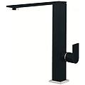 - miscelatore monocomando con canna girevole flat 21x25 cm keratek plus black nero assoluto 86