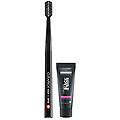 black is white set spazzolino nero + dentifricio sbiancante 10ml