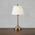 lampada da tavolo oxford color ottone altezza 43 cm metallo/tessuto