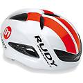casco boost 01 bianco lucido rosso fluo m