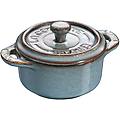 ceramique mini cocotte rotonda 10 cm turchese antico