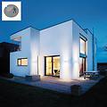 applique led moderno da esterno l910 grigio ip44 con sensore di movimento luce bianco caldo 797