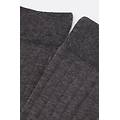 calze lunghezza 3/4 a coste donna grigio scuro tu