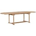- tavolo da giardino allungabile (180-280) x100x75cm in teak ovale