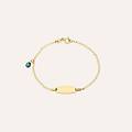 bracciale con targhetta holy oro giallo collezione holy oro giallo