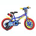 bicicletta bambino 14 sonic 4-6 anni blu