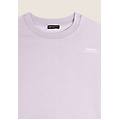 felpa donna corta comfort fit in felpa poliestere orchid petal donna large