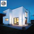 applique led moderno da esterno updown doppia luce antracite ip44 con sensore di movimento luce