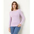 maglia scollo a barchetta basic in tencel modal e seta / rosa / xl rosa