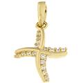 ciondolo croce donna oro giallo gl100397