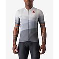 maglia orizzonte manica corta grigio argento arancio s