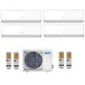 climatizzatore condizionatore inverter quadri split halo bianco 9000+9000+12000+12000 con lsgt100-4m