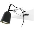 lampada a pinza studio nero/crema