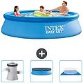 - piscina fuori terra in giro 305x305x76 cm blu include accessori coordinati cb76