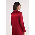 maglia in seta a taglio uomo donna rosso taglia l