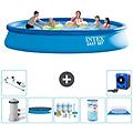 - piscina fuori terra in giro 457x84 cm blu include accessori coordinati a1237
