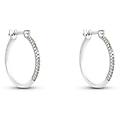 orecchini a cerchio grace oro bianco diamante collezione grace oro bianco